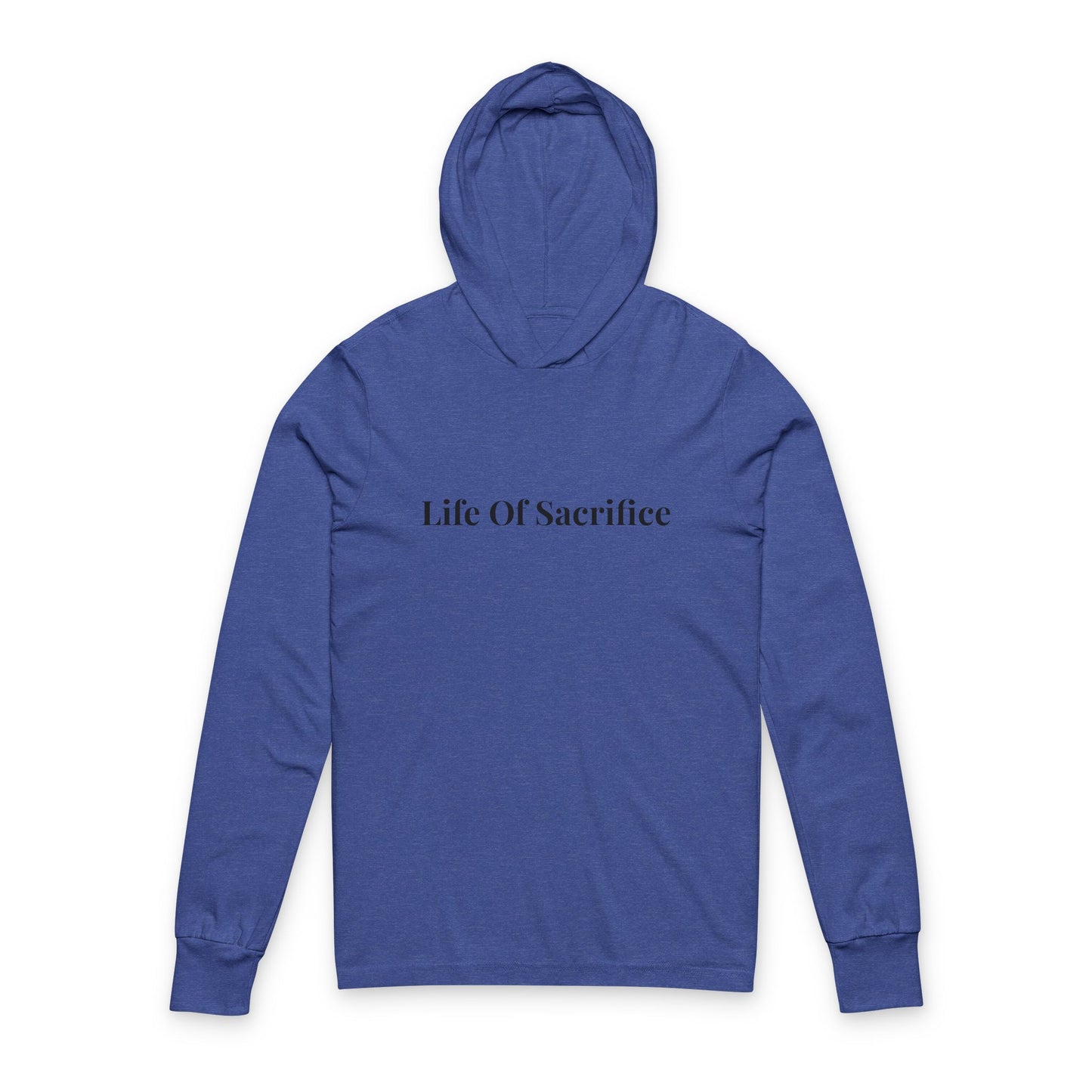 Life of Sacrifice Hooded Long Sleeve Tee